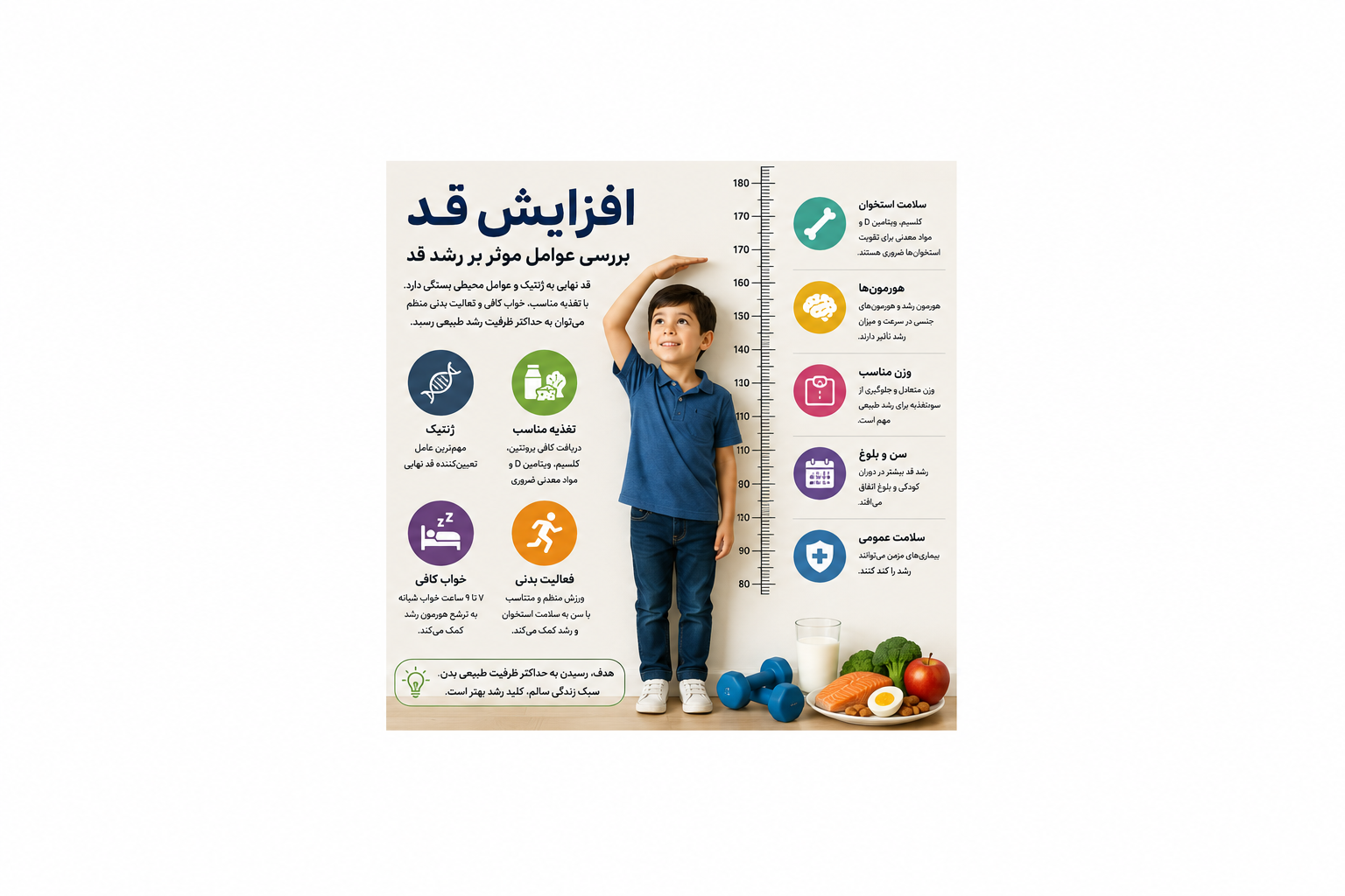 افزایش قد